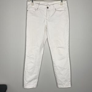 Women’s Ann Taylor LOFT White Jeans Modern Fit Size 4